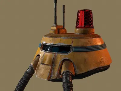 RoboHeadV2 star wars spaceship - star wars spaceship Low-poly 3D model