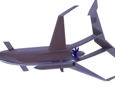 unmanned aerial vehicle with imaginary design  3D model