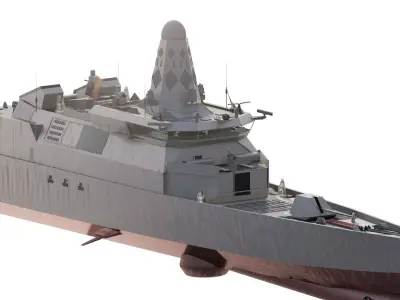 SHIP BASED ON Mogami-class frigate 3D model
