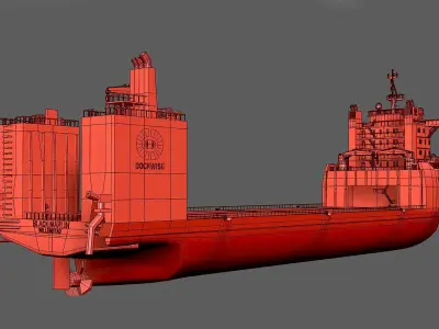 Black Marlin lowpoly Low-poly 3D model