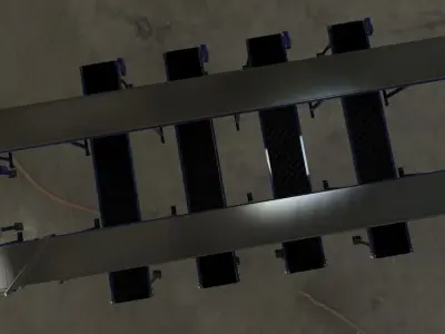 Conveyor plate Low-poly 3D model