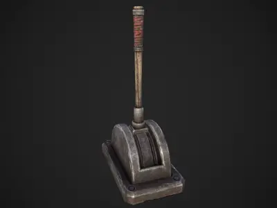 Lever Arm Low-poly 3D model