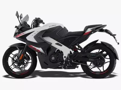 Bajaj Pulsar RS 200 Motorbike White booking for Ex-Showroom Low-poly 3D model