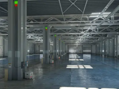 Exhibition Hall interior 12 3D model