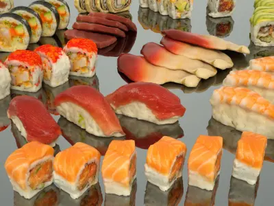 Sushi 3D model order