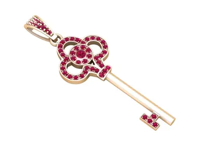 key pendant design 3D printable model       3D print model