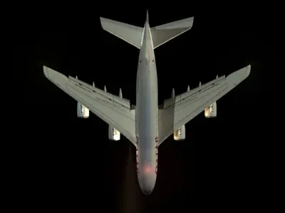 qatar aircraft 3d model 3D model