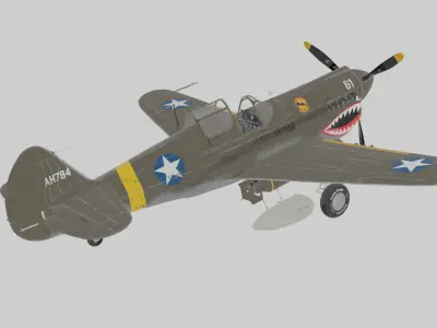 Early War Fully Rigged Historical War Asset Game Animation   3D model