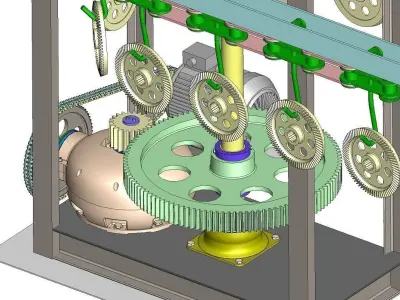 Conveyor drive Free 3D model