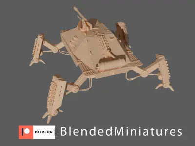 Arachnhetzer tank 3D print model