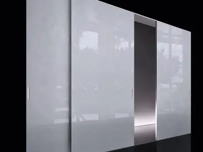 Rimadesio sliding doors 3 3D model