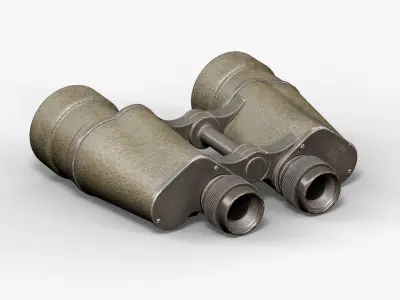Dienstglas Binoculars Low-poly 3D model