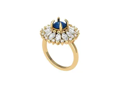 Wedding Ring  3D print model 449