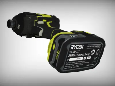 Ryobi Drill RBL15 Tool 3D-Scan 3D model