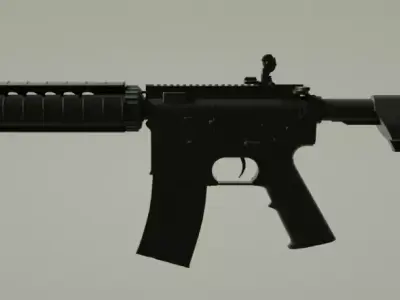M4A4 CSGO  3D model