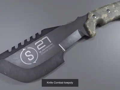 knives and machete 3D Model Pack