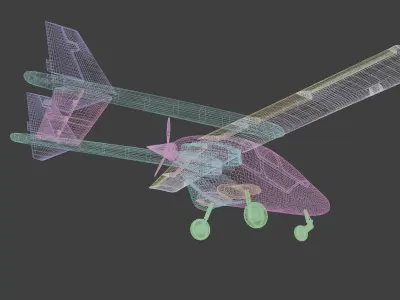 Bronco II - Advanced HIGH-PERF RECON LIGHT ATTACK AIRCRAFT - 3D model