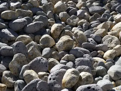  Smooth River Stone Models Collection 