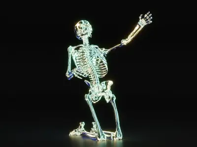 skeleton Free low-poly 3D model purchase