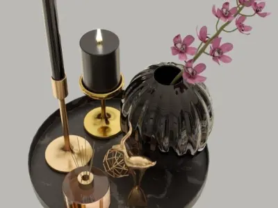 decor set 01 Free 3D model
