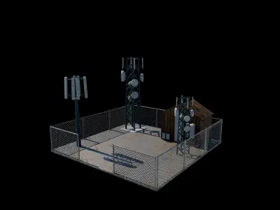 Cell Tower 3D model