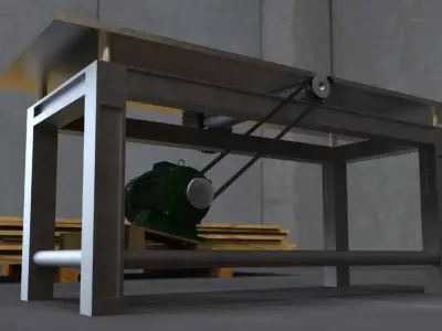 Electric planer with saw 3D model