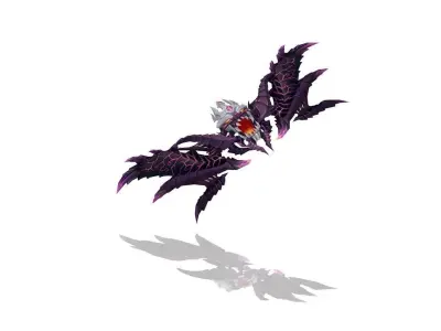 Demon King Bow Low-poly 3D model