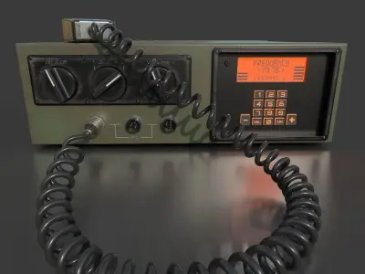 Military Radio Receiver 3D model