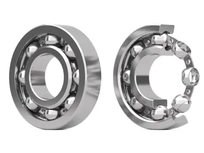 Metal Ball Bearing 3D model