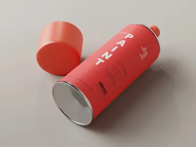 Spray Paint Can Low-poly 3D model purchase