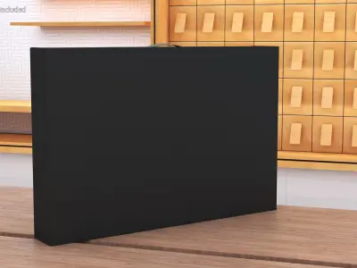 Thin Laptop Box 3D model