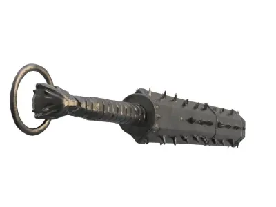 Tetsubo sword with spikes 3D model