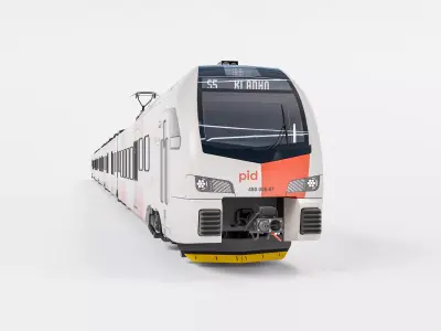 Stadler FLIRT CD PID Prague train unit 3D model