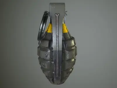 MK2 Hand Grenade Free low-poly 3D model