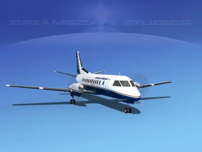 SAAB SF340 Southeast Regional 3D model