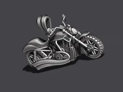 Motorcycle pendant 3d 3D print model buy