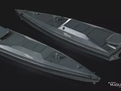 Magura V5 Naval Drone Low-poly 3D model