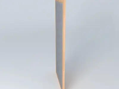 Indiana red pine mirro 3D model