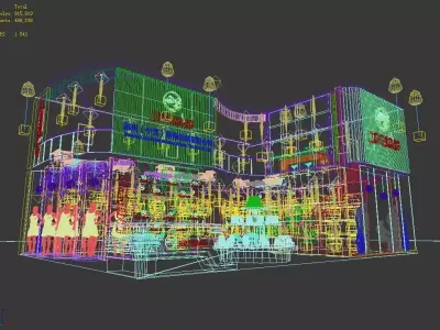 Exhibition - Area - 9X12 3DMAX2009-06 3D model