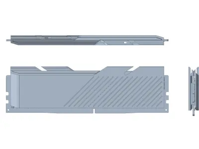 DDR5 RAM concept model 3D model