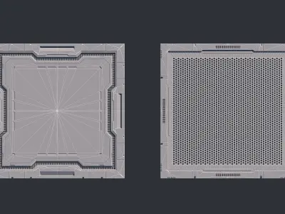  Sci-Fi Kit Free 03 Architecture Panels  Free 3D model