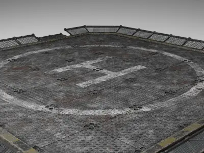 Rusty Landing Pad  3D model