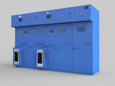 Electric Control Panel Ats 3D model