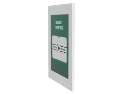 Emergency Signboard Low-poly 3D model