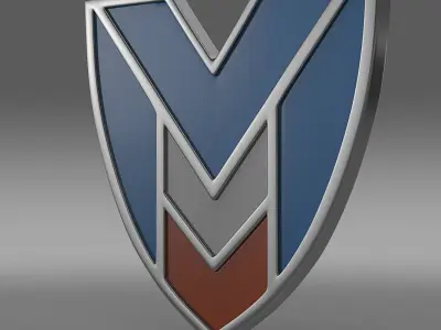 marussia logo 3D model by Sergey