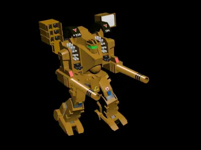Destroid Tomahawk MBR-04 MK IV Low-poly 3D model