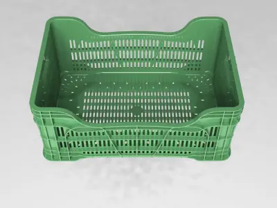 Plastic crate 3D model get