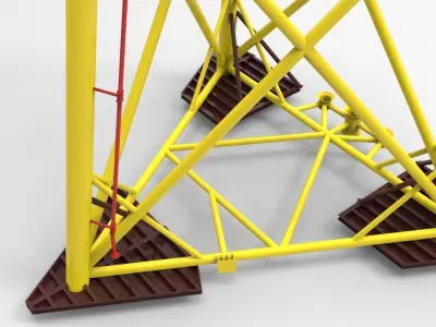 Tripod jacket Free 3D model