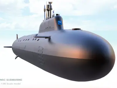Severodvinsk Submarine 3D Print Model 3D print model