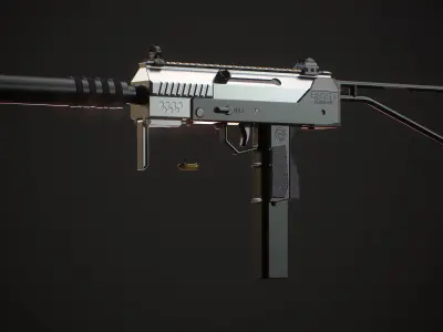 MAC-10 Custom Low-poly 3D model
